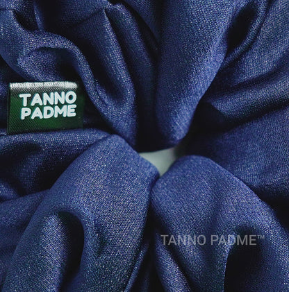 "Raspberry Blue" Ultra Gentle Anti-Breakage Premium Satin Hair Scrunchie