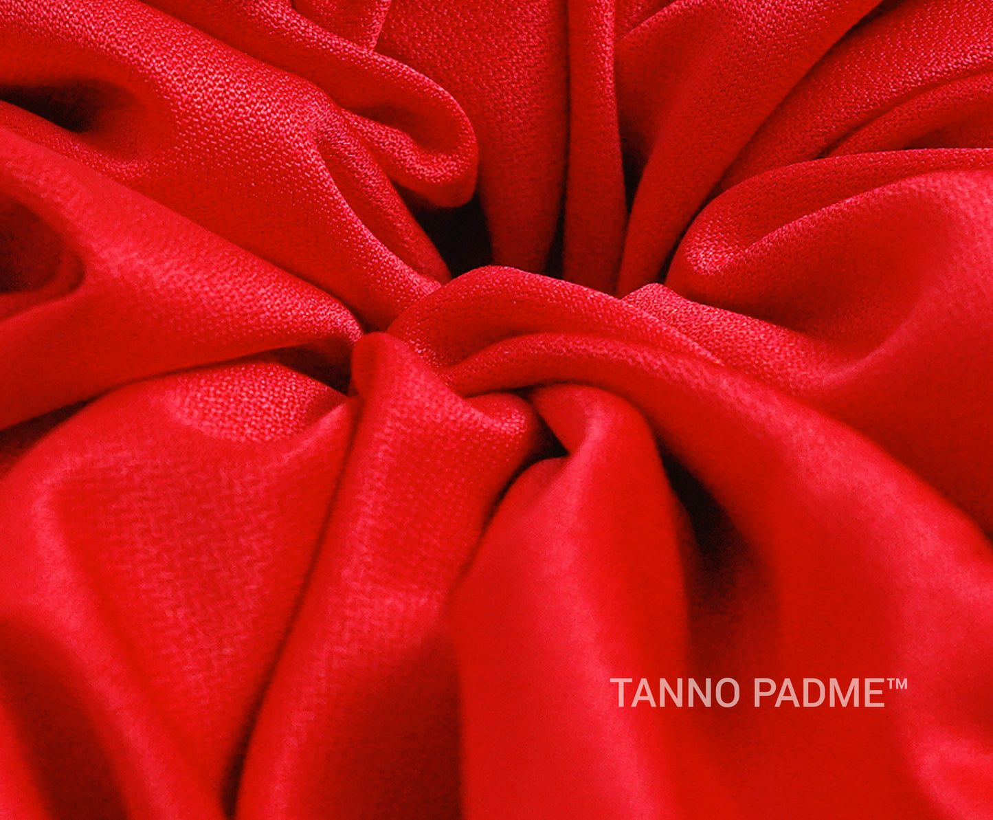 CHERRY RED - HAIR SCRUNCHIE HIGH QUALITY SUPER SOFT PREMIUM SATIN (LARGE)