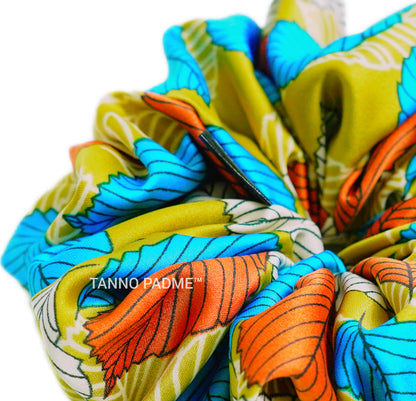 "Autumn Gold" Ultra Gentle Anti-Breakage Premium Satin Hair Scrunchie