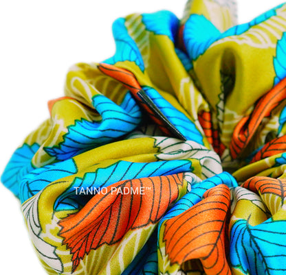 "Autumn Gold" Ultra Gentle Anti-Breakage Premium Satin Hair Scrunchie