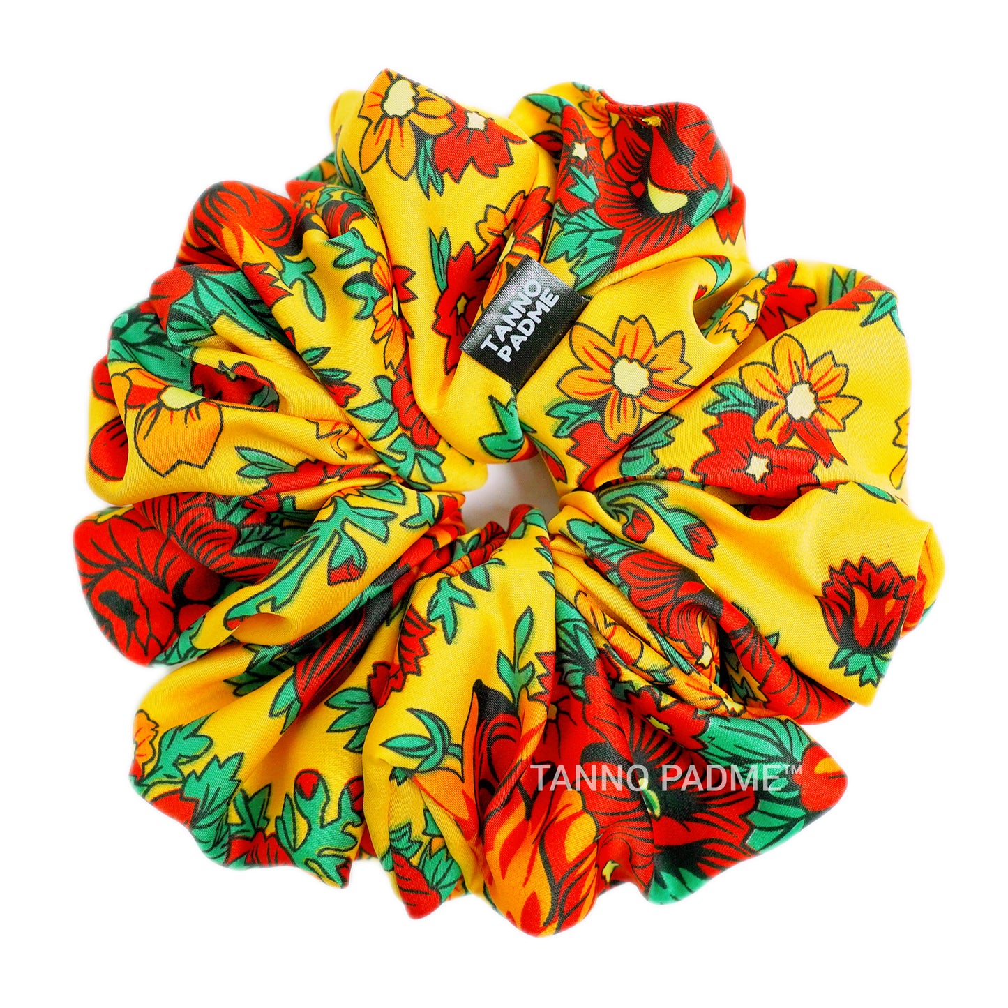 HONEYCOMB - HAIR SCRUNCHIE HIGH QUALITY SUPER SOFT PREMIUM SATIN (LARGE)