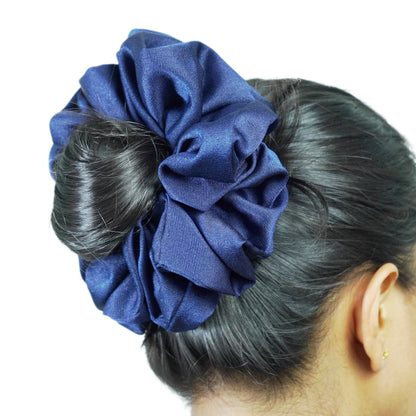 "Raspberry Blue" Ultra Gentle Anti-Breakage Premium Satin Hair Scrunchie