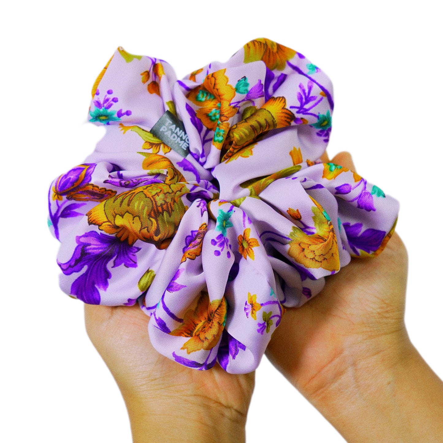 LILAC PURPLE - HAIR SCRUNCHIE HIGH QUALITY SUPER SOFT PREMIUM SATIN (LARGE)