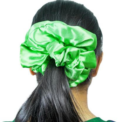 "Green Apple" Ultra Gentle Anti-Breakage Premium Satin Hair Scrunchie