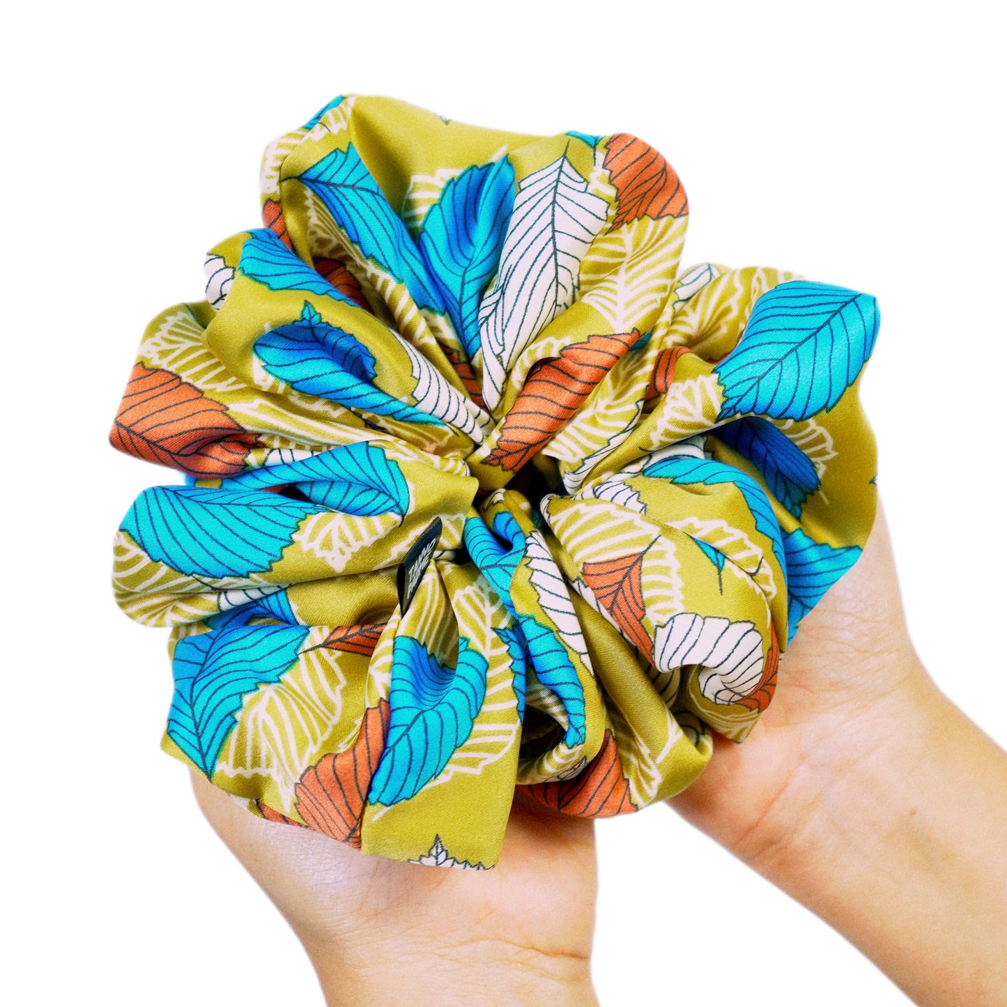 AUTUMN GOLD - HAIR SCRUNCHIE HIGH QUALITY SUPER SOFT PREMIUM SATIN (LARGE)