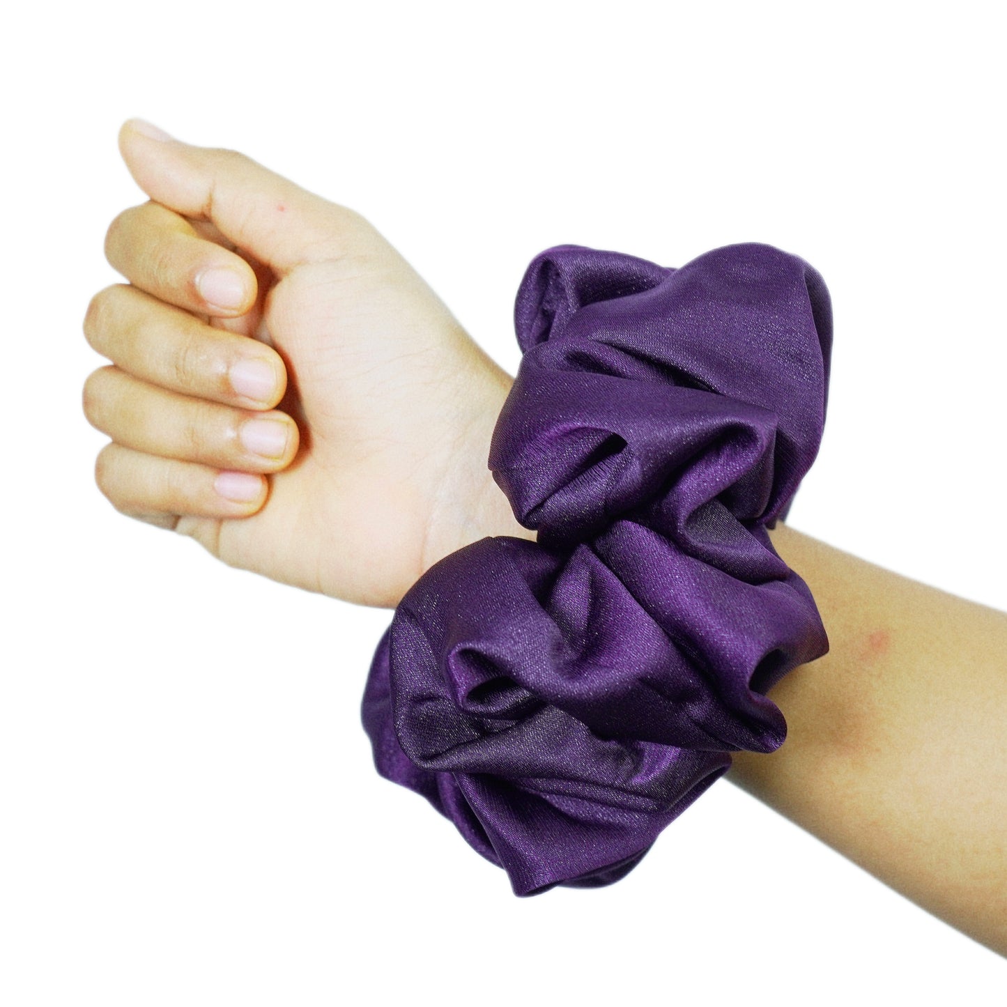 BERRY BURST - HAIR SCRUNCHIE HIGH QUALITY SUPER SOFT PREMIUM SATIN (LARGE)