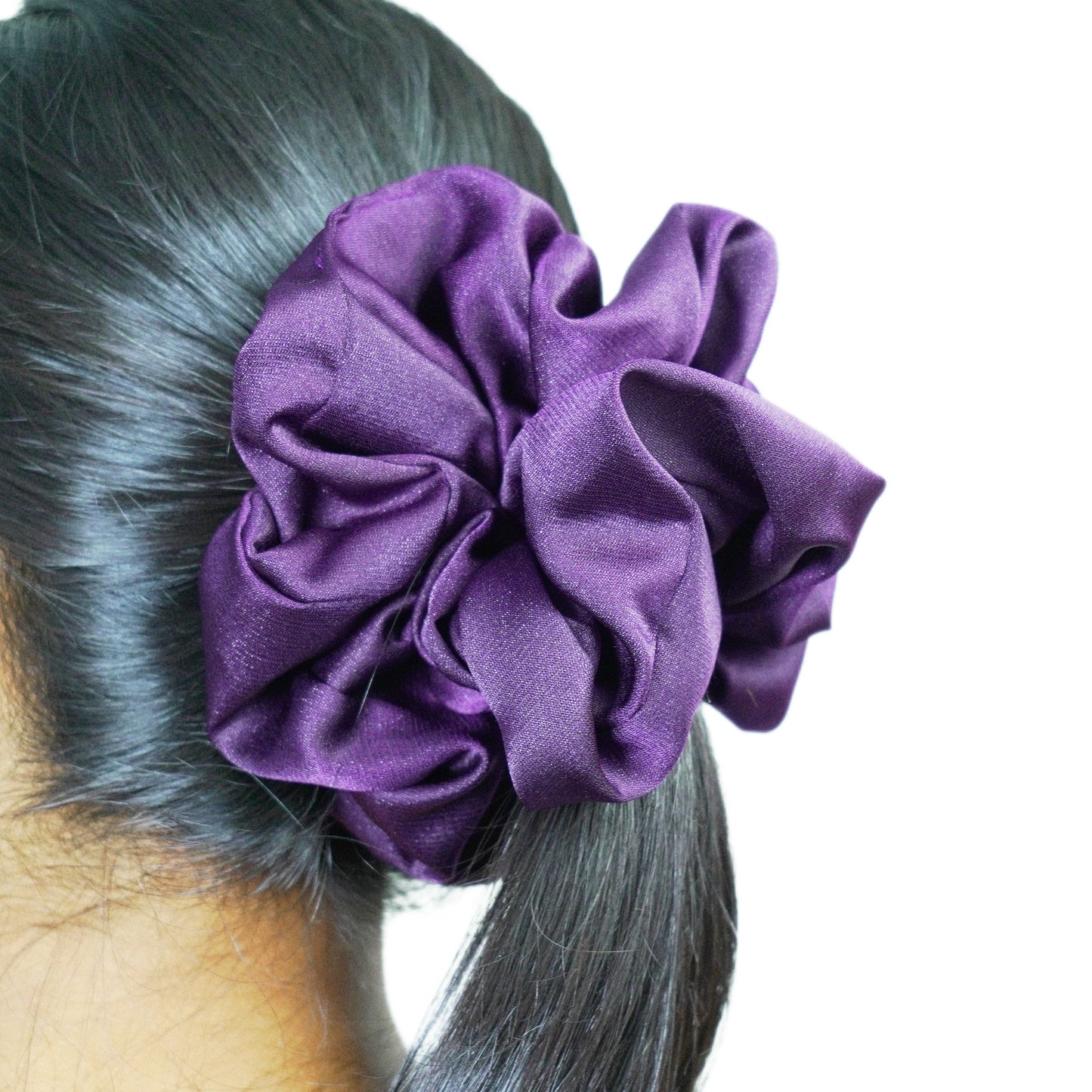 BERRY BURST - HAIR SCRUNCHIE HIGH QUALITY SUPER SOFT PREMIUM SATIN (LARGE)