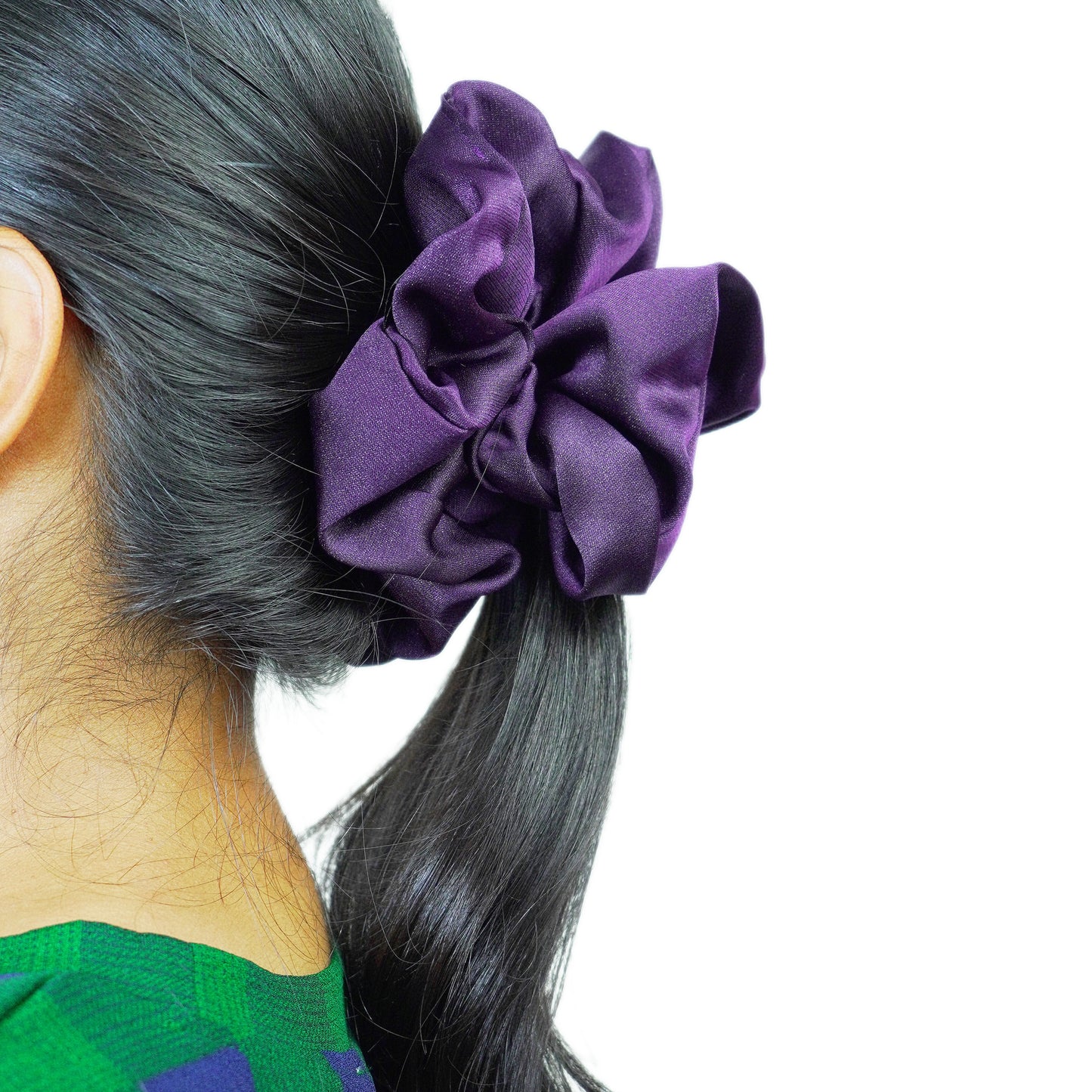 BERRY BURST - HAIR SCRUNCHIE HIGH QUALITY SUPER SOFT PREMIUM SATIN (LARGE)