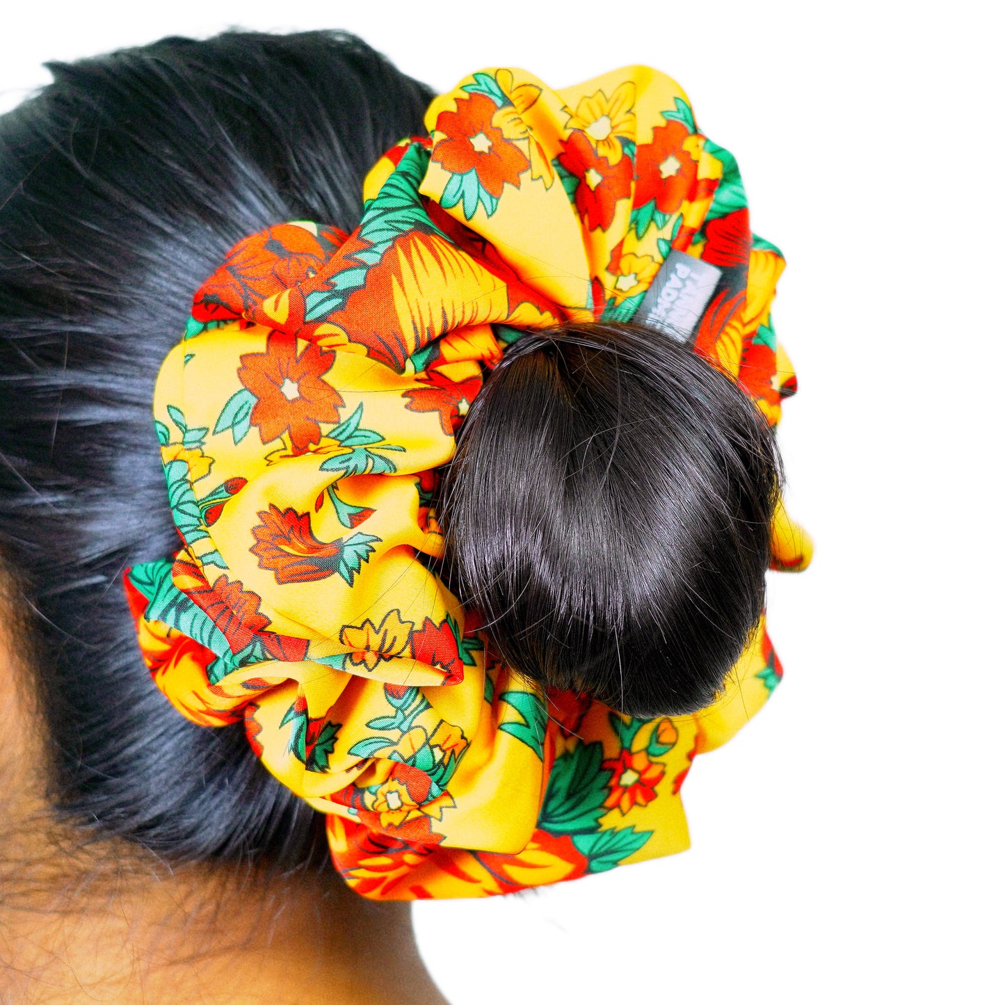 HONEYCOMB - HAIR SCRUNCHIE HIGH QUALITY SUPER SOFT PREMIUM SATIN (LARGE)