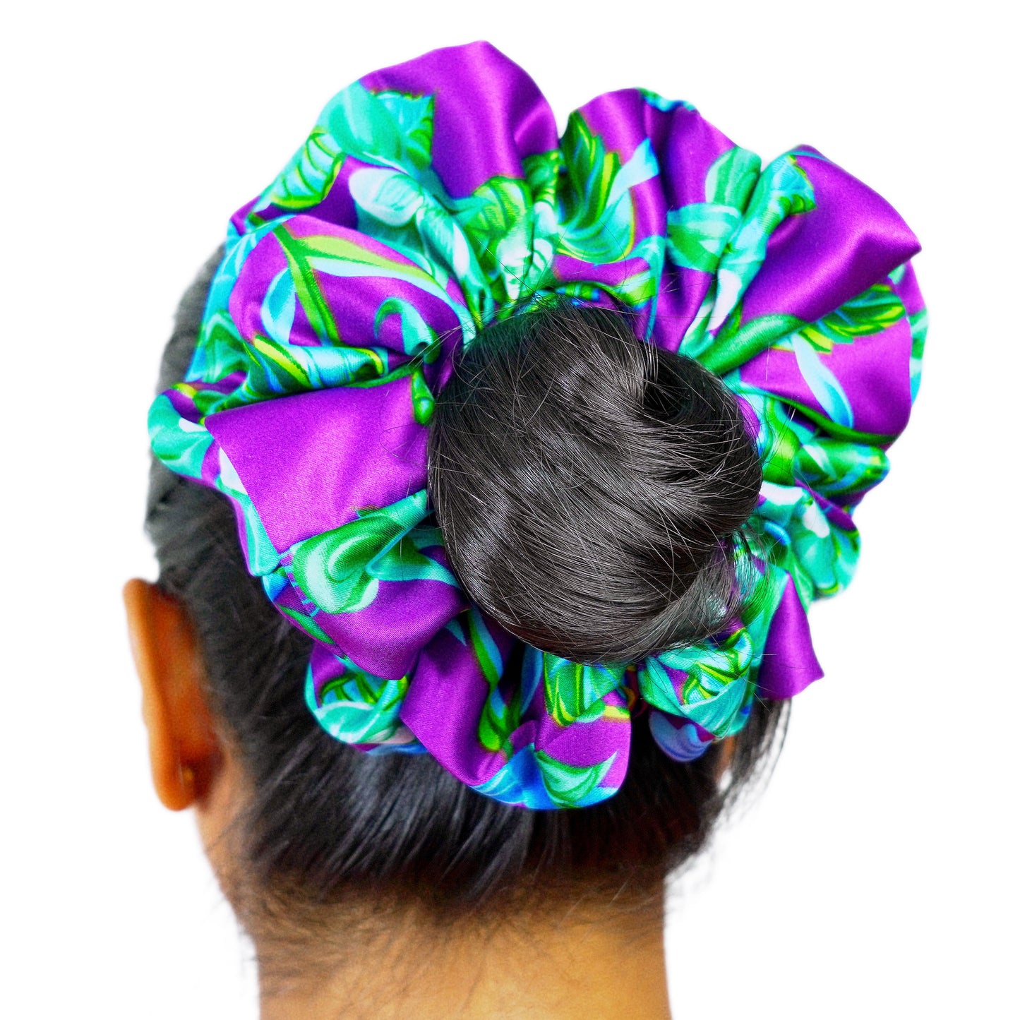 LUNA - HAIR SCRUNCHIE HIGH QUALITY SUPER SOFT PREMIUM SATIN (LARGE)