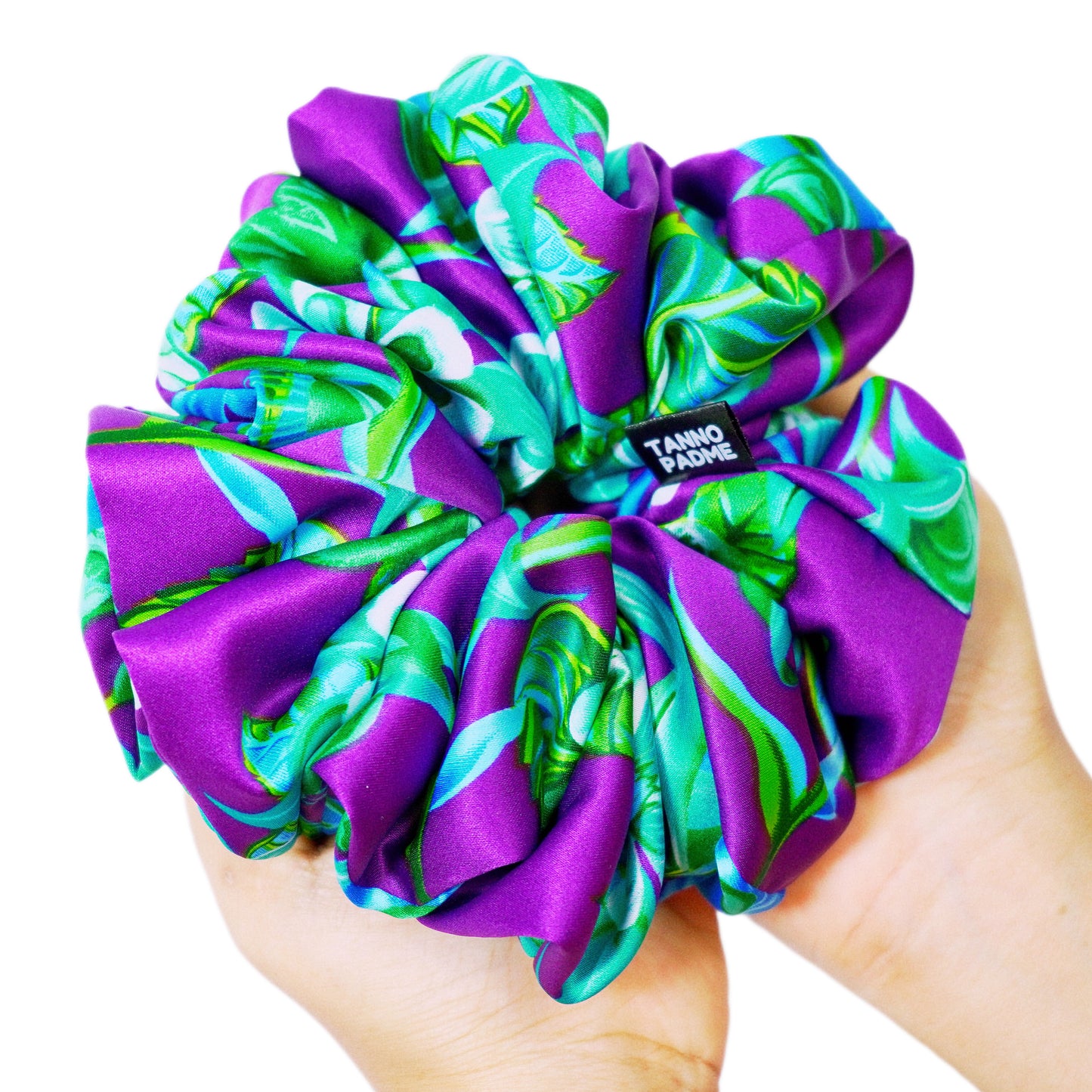 LUNA - HAIR SCRUNCHIE HIGH QUALITY SUPER SOFT PREMIUM SATIN (LARGE)