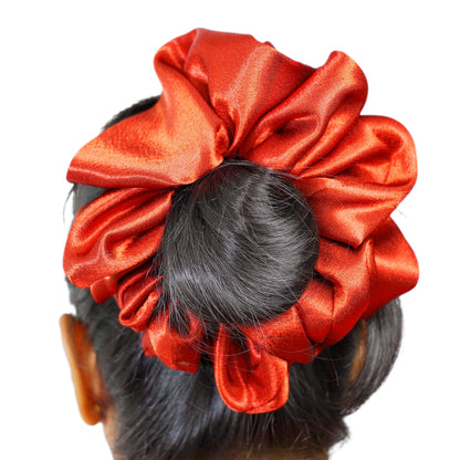 "Bronze Shimmer" Ultra Gentle Anti-Breakage Premium Satin Hair Scrunchie