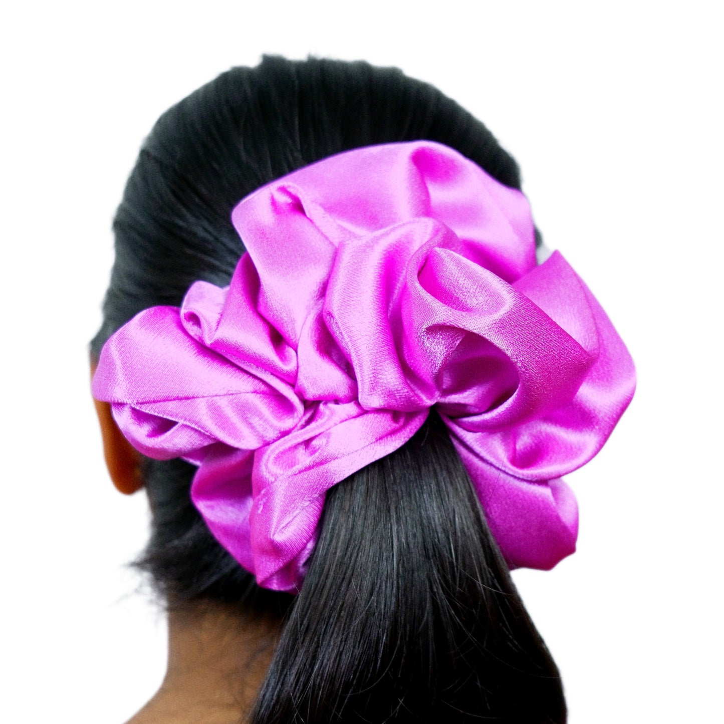 ISABELLA - HAIR SCRUNCHIE HIGH QUALITY SUPER SOFT PREMIUM SATIN (LARGE)