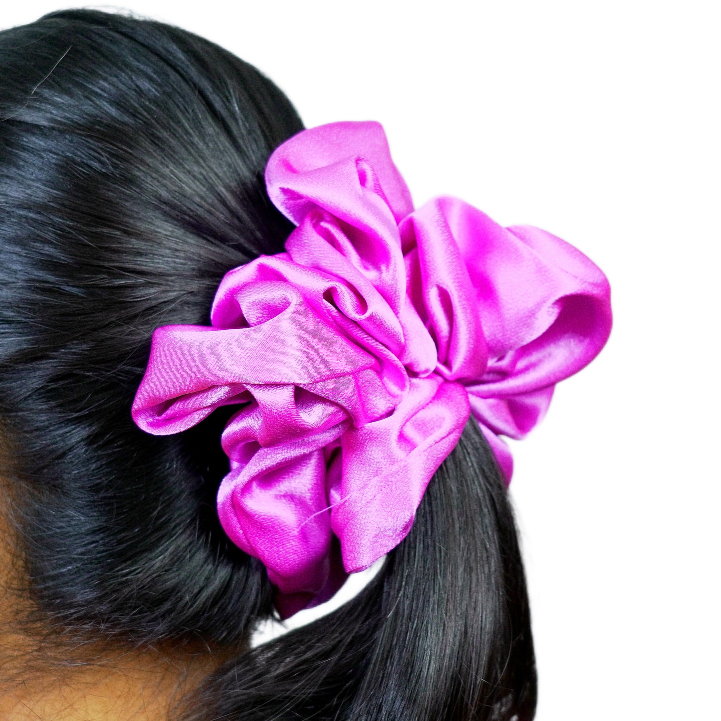 ISABELLA - HAIR SCRUNCHIE HIGH QUALITY SUPER SOFT PREMIUM SATIN (LARGE)