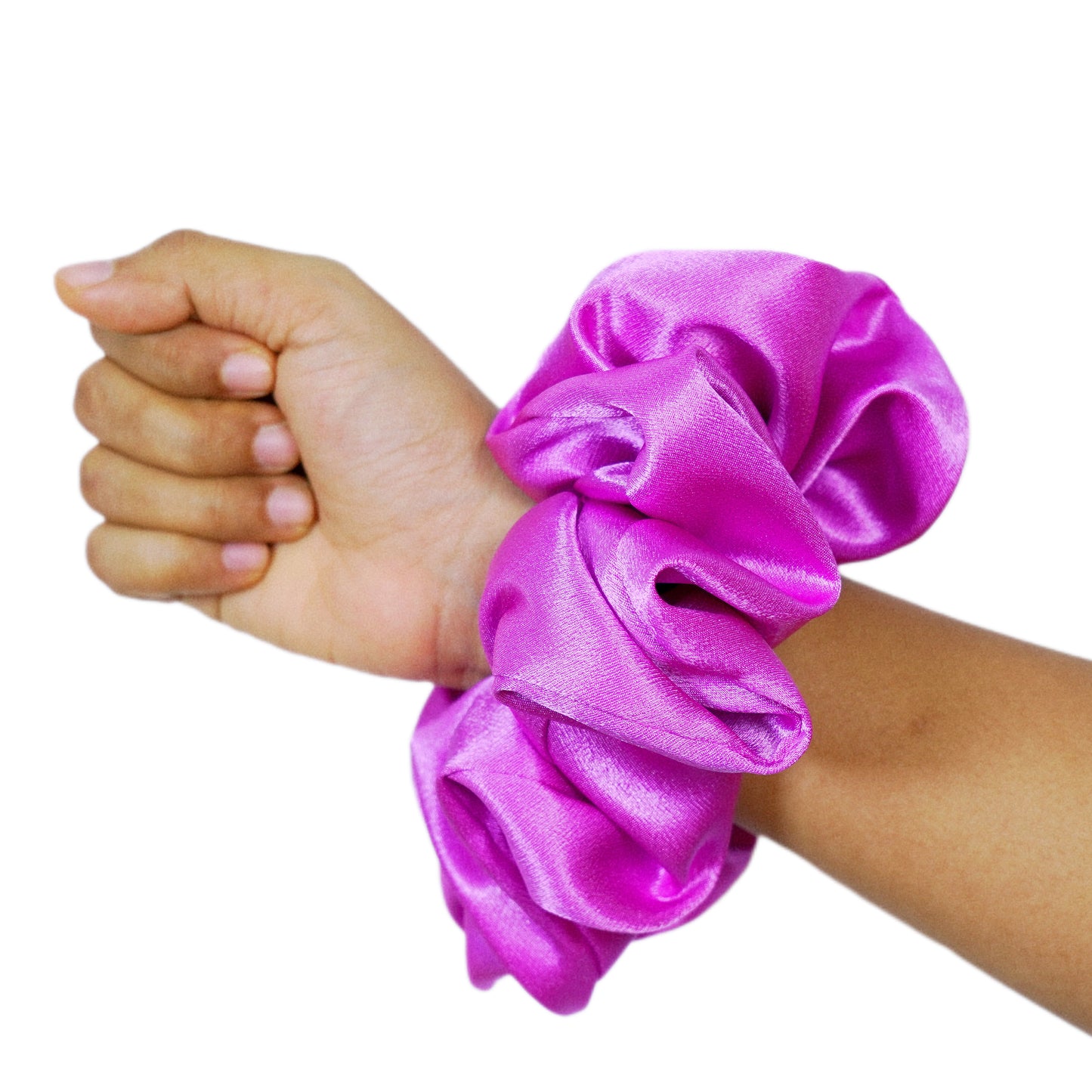 ISABELLA - HAIR SCRUNCHIE HIGH QUALITY SUPER SOFT PREMIUM SATIN (LARGE)