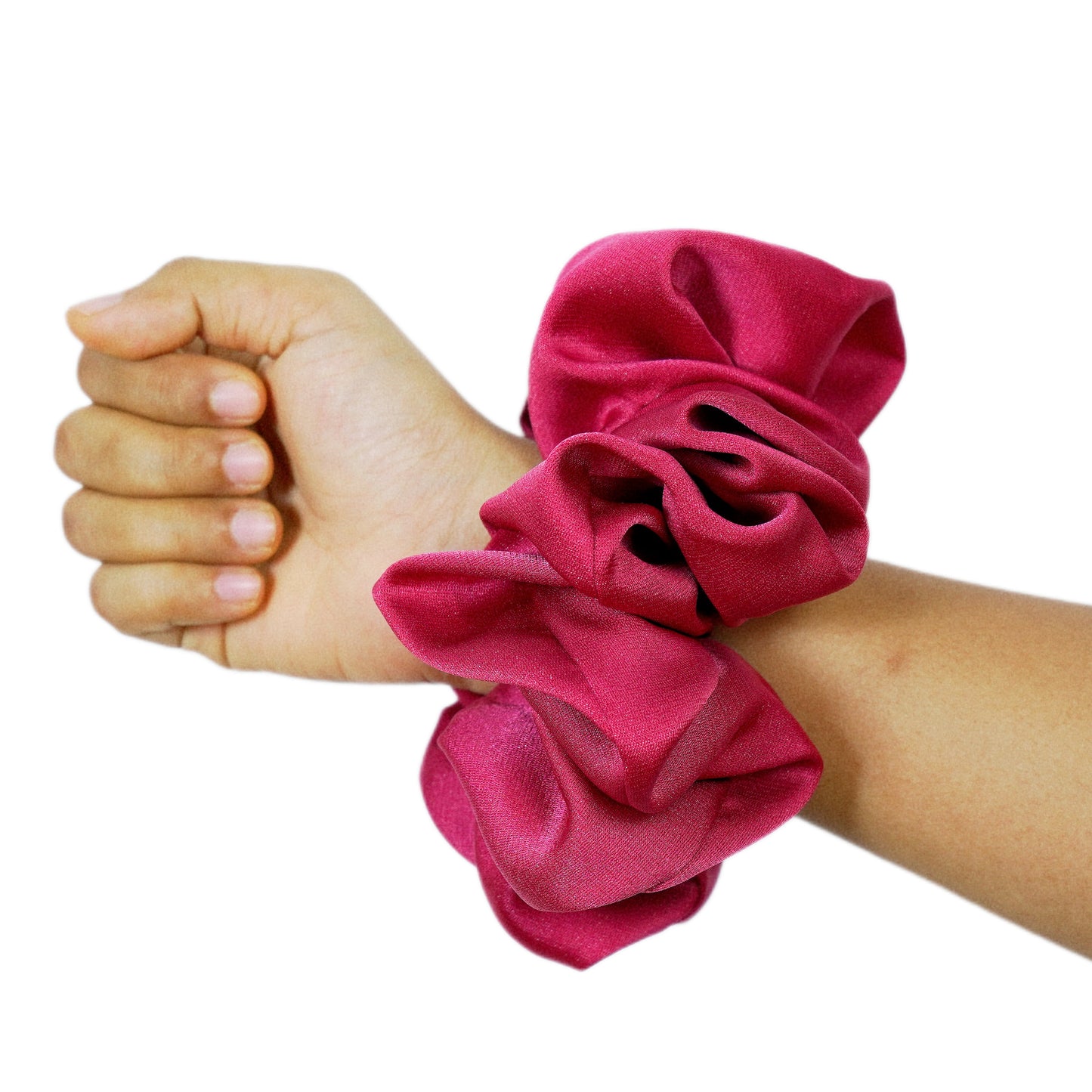 CHARLOTTE - HAIR SCRUNCHIE HIGH QUALITY SUPER SOFT PREMIUM SATIN (LARGE)