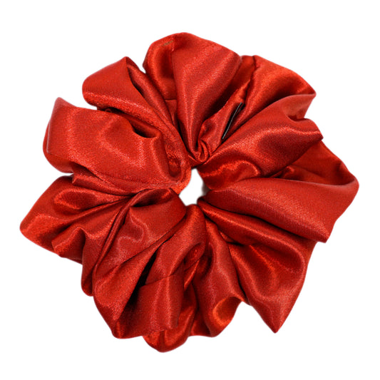 BRONZE SHIMMER - HAIR SCRUNCHIE HIGH QUALITY SUPER SOFT PREMIUM SATIN (LARGE)