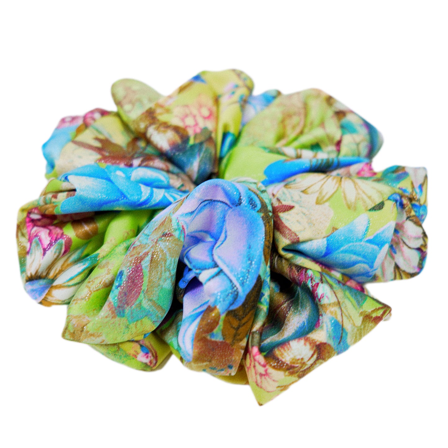 PINA COLADA - HAIR SCRUNCHIE HIGH QUALITY SUPER SOFT PREMIUM SATIN (LARGE)