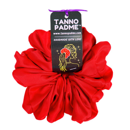 "Cherry Red" Ultra Gentle Anti-Breakage Premium Satin Hair Scrunchie