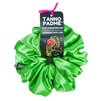 "Green Apple" Ultra Gentle Anti-Breakage Premium Satin Hair Scrunchie