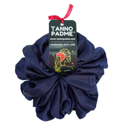 "Raspberry Blue" Ultra Gentle Anti-Breakage Premium Satin Hair Scrunchie