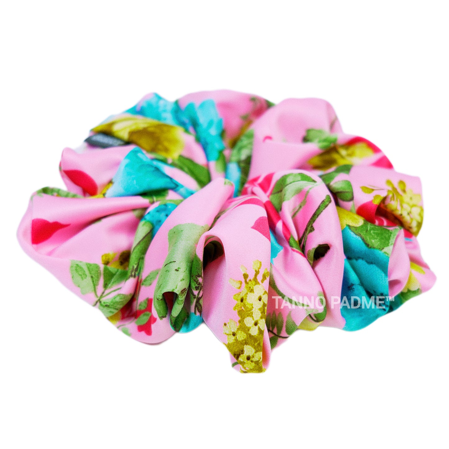 SAKURA - HAIR SCRUNCHIE HIGH QUALITY SUPER SOFT PREMIUM SATIN (LARGE)