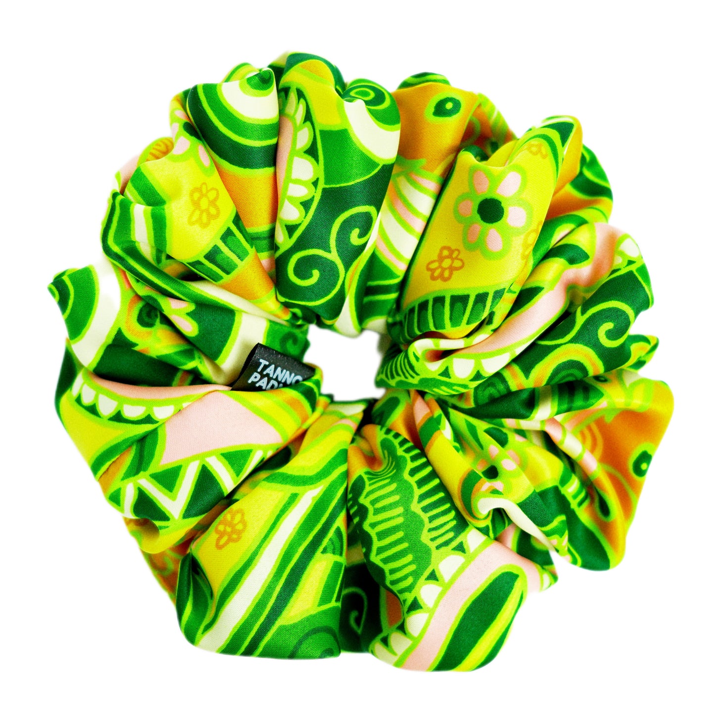 TINKERBELL - HAIR SCRUNCHIE HIGH QUALITY SUPER SOFT PREMIUM SATIN (LARGE)