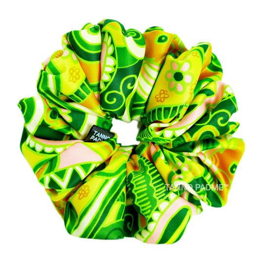 TINKERBELL - HAIR SCRUNCHIE HIGH QUALITY SUPER SOFT PREMIUM SATIN (LARGE)