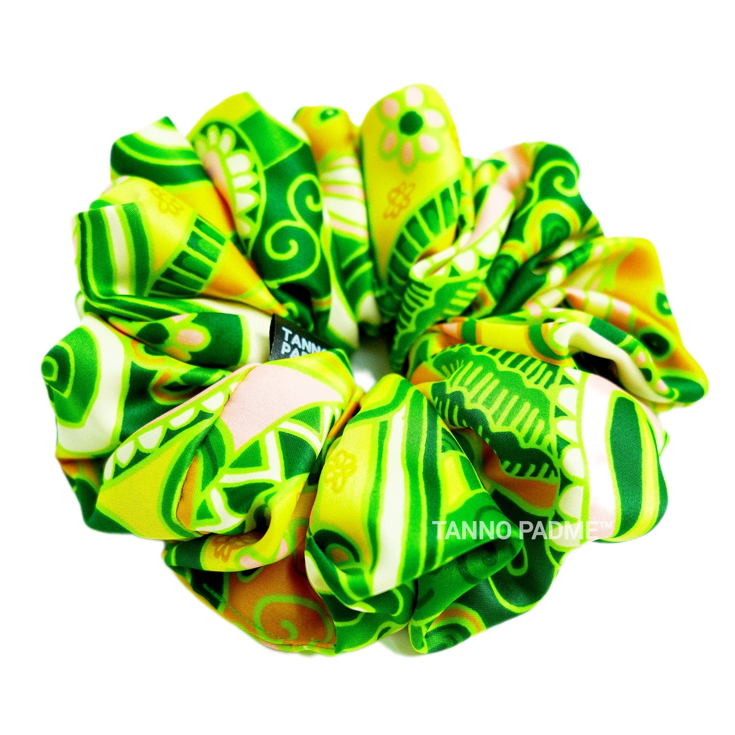 TINKERBELL - HAIR SCRUNCHIE HIGH QUALITY SUPER SOFT PREMIUM SATIN (LARGE)